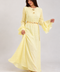 FLARED SLEEVE TEXTURED MAXI DRESS
