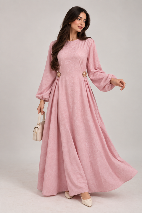 GOLDEN BLOOM MAXI DRESS