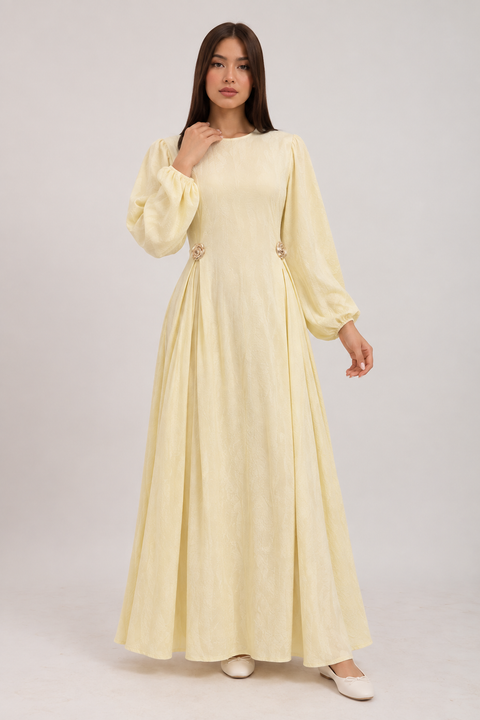 GOLDEN BLOOM MAXI DRESS
