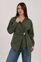 Asymmetric Buckle Shirt