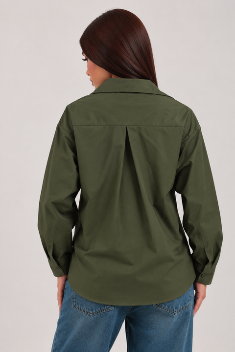 Asymmetric Buckle Shirt