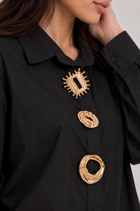 Star Accessory Poplin Shirt
