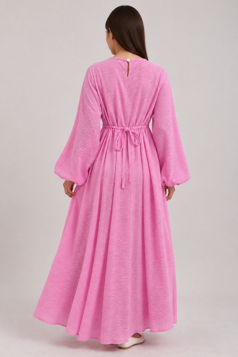 STRIPED BAMBOO MAXI DRESS