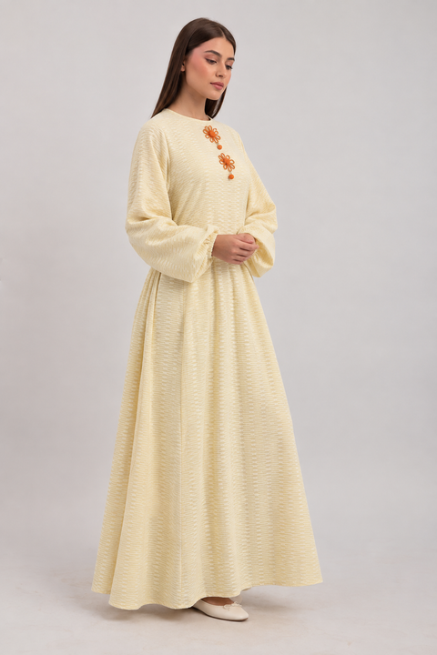 STRIPED BAMBOO MAXI DRESS
