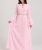 FLARED SLEEVE TEXTURED MAXI DRESS