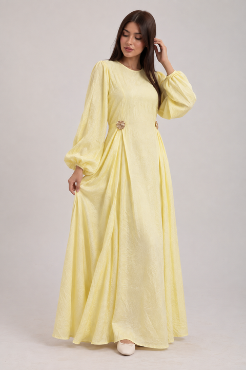 GOLDEN BLOOM MAXI DRESS