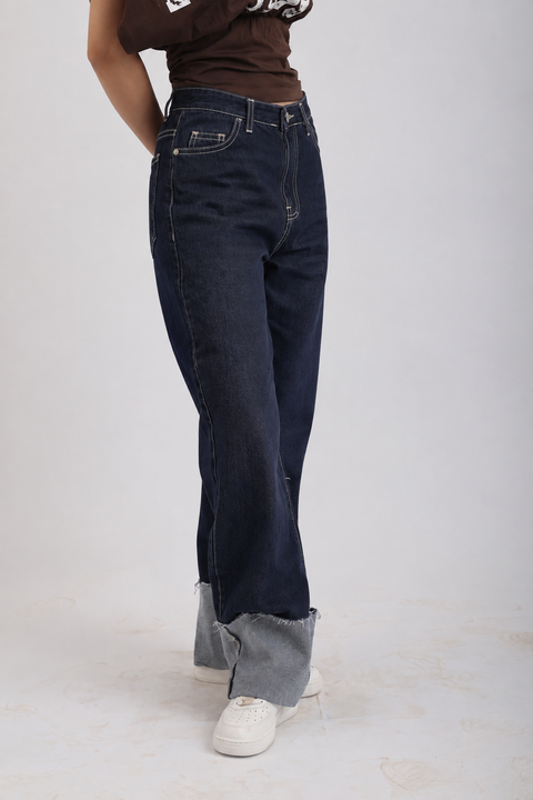 CUFFED UP JEANS